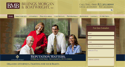 Desktop Screenshot of billingslawfirm.com